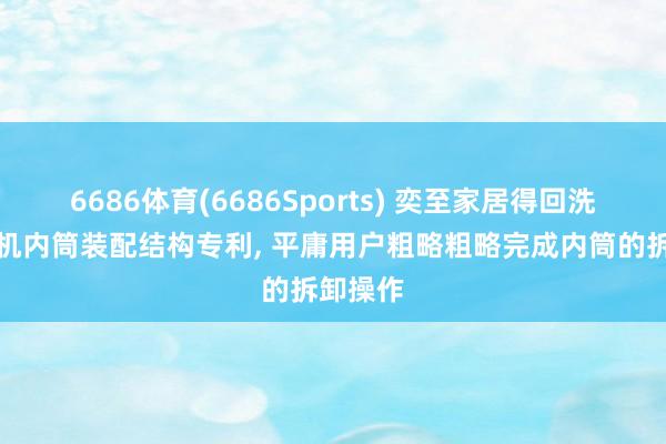 6686体育(6686Sports) 奕至家居得回洗烘一体机内筒装配结构专利, 平庸用户粗略粗略完成内筒的拆卸操作