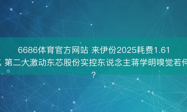 6686体育官方网站 来伊份2025耗费1.61亿 第二大激动东芯股份实控东说念主蒋学明嗅觉若何?