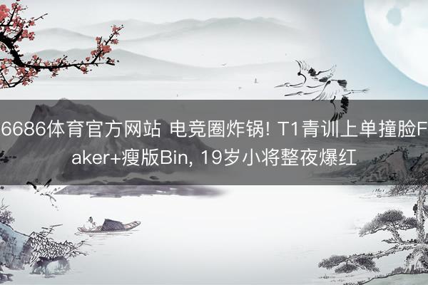 6686体育官方网站 电竞圈炸锅! T1青训上单撞脸Faker+瘦版Bin， 19岁小将整夜爆红