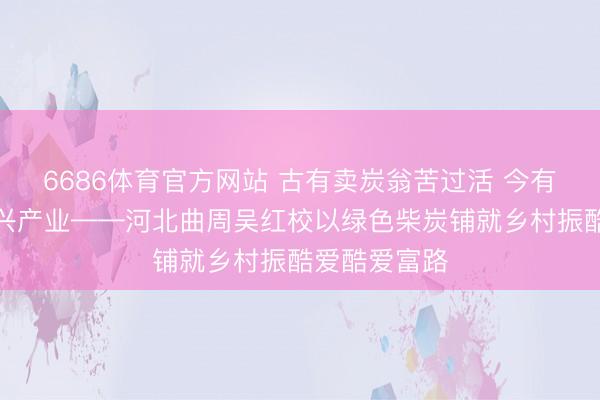 6686体育官方网站 古有卖炭翁苦过活 今有新农东谈主兴产业——河北曲周吴红校以绿色柴炭铺就乡村振酷爱酷爱富路