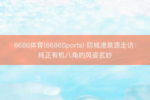 6686体育(6686Sports) 防城港泉源走访：纯正有机八角的风姿玄妙