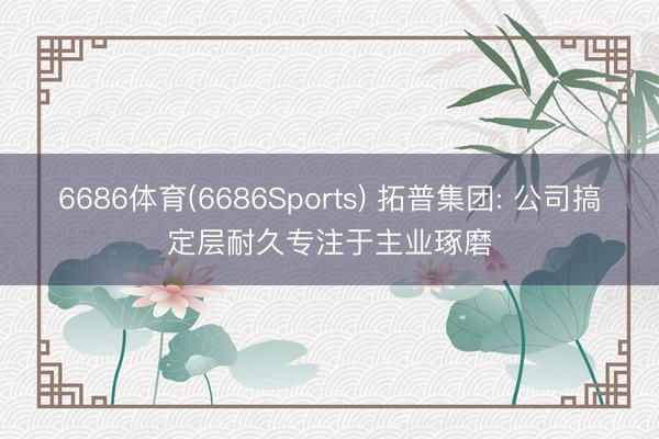 6686体育(6686Sports) 拓普集团: 公司搞定层耐久专注于主业琢磨